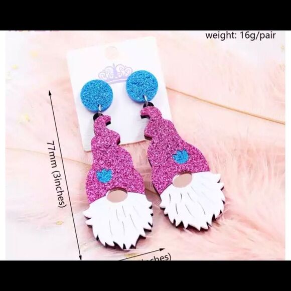 Knome Acrylic Earrings - Picture 3 of 5